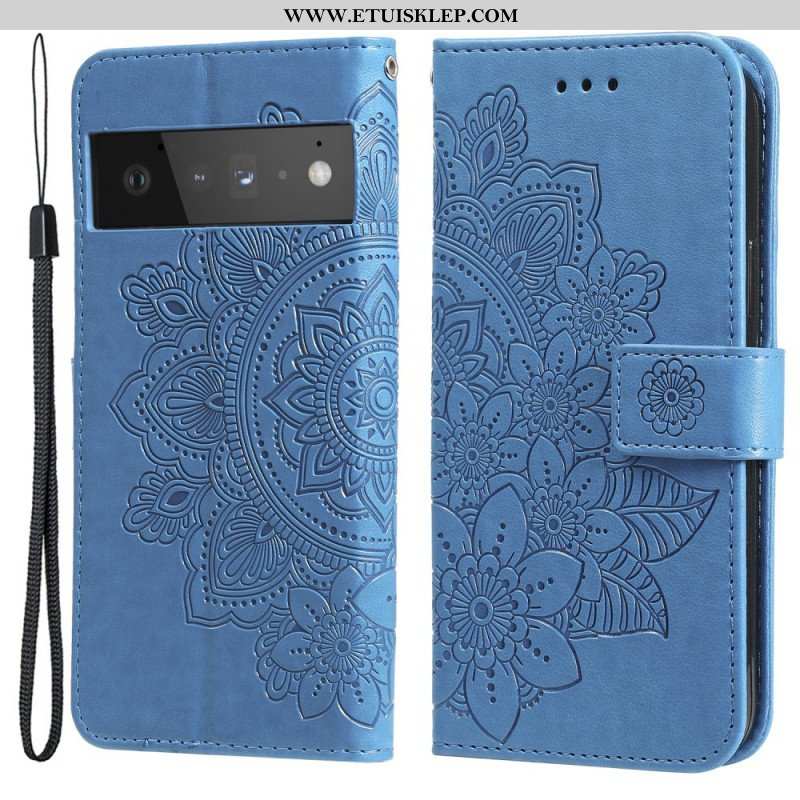 Etui Folio do Google Pixel 6 Pro Kwiatowa Mandala